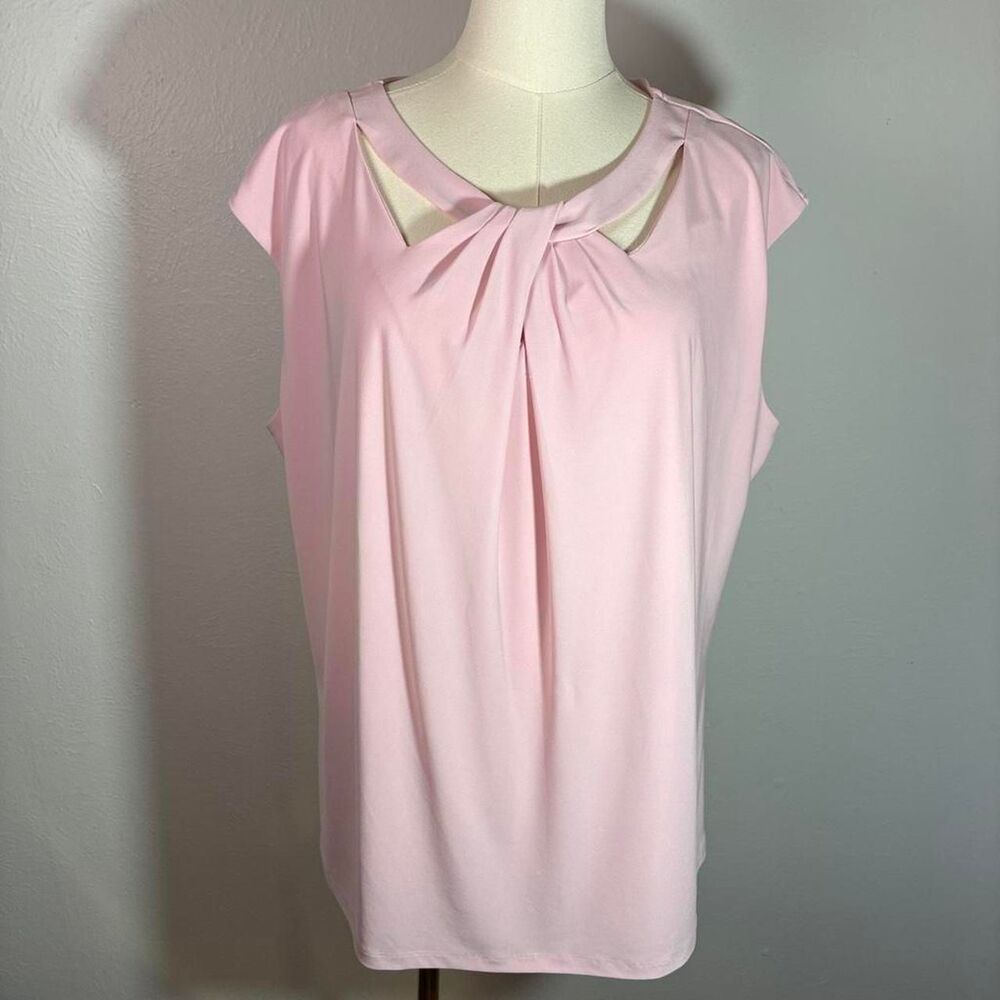 Kasper Women's Pink Blouse 1X plus size